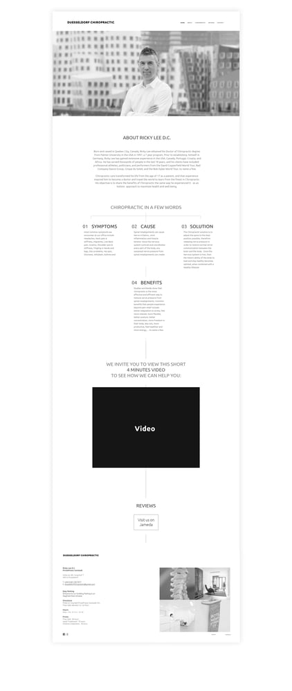 Logoentwicklung, Webdesign One Pager, Fotografie