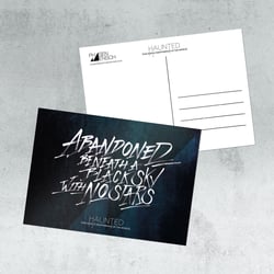 abandoned beneath a black sky with no stars