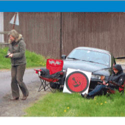 Einladung/Flyer zu einer Orientierungsfahrt für Oldtimer