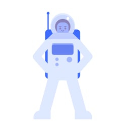 flatdesign astronaut
