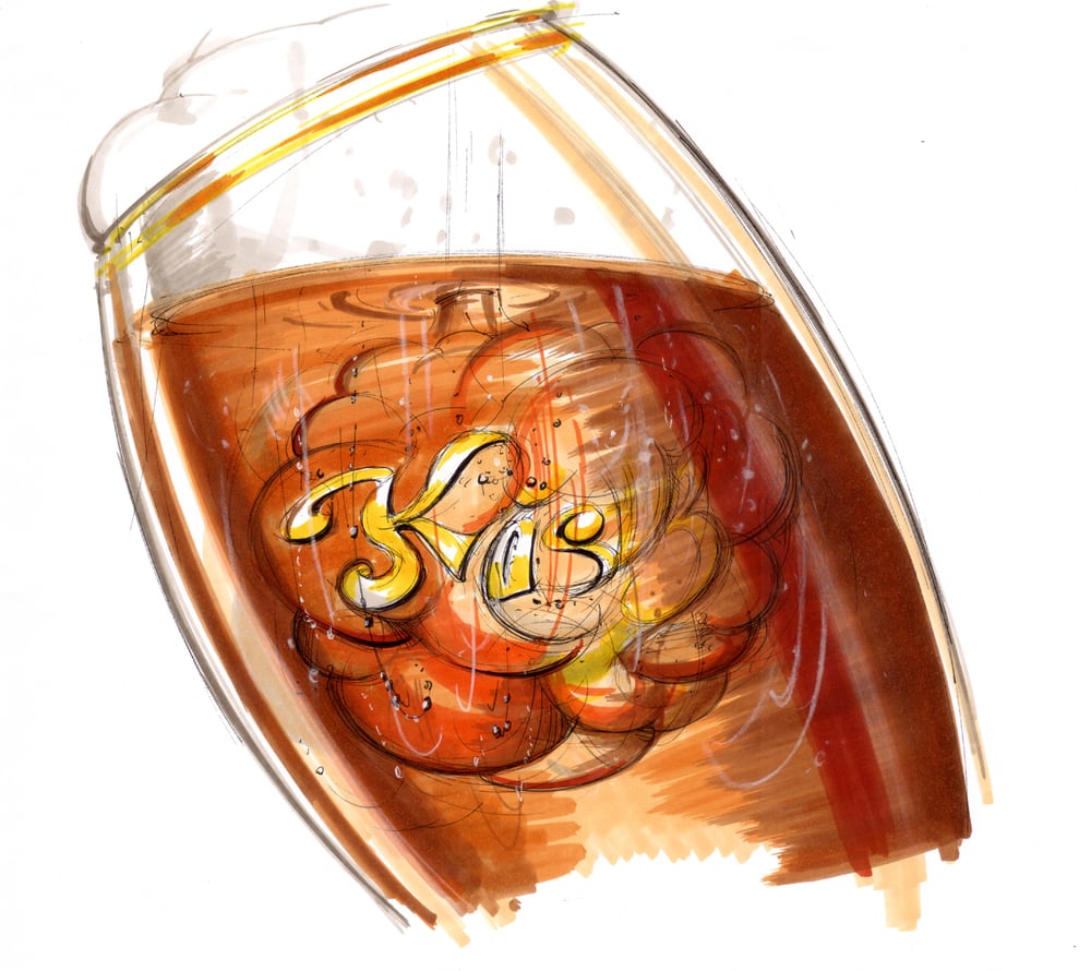 Ein Bild für Köstritzer Schwarzbier (Schrift entwickelt sich beim Eingiessen)