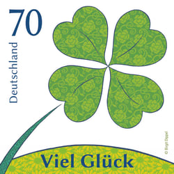 „Viel Glück“ Briefmarke
