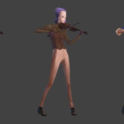 Jane, the violinist concept