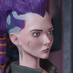 Cyberpunk Lady 3D Model