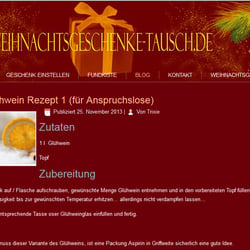 Weihnachtsgeschenke-tausch.de | Sie sind mit ihrem Weihnachtsgeschenk unzufrieden hier können sie es tauschen.
