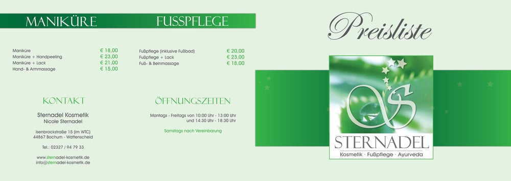 Preisliste außen101104