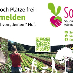 Zaunbanner zur Mitgliederwerbung für die SoLaWie