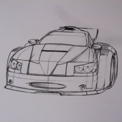 racingcardesign vorzeichnung