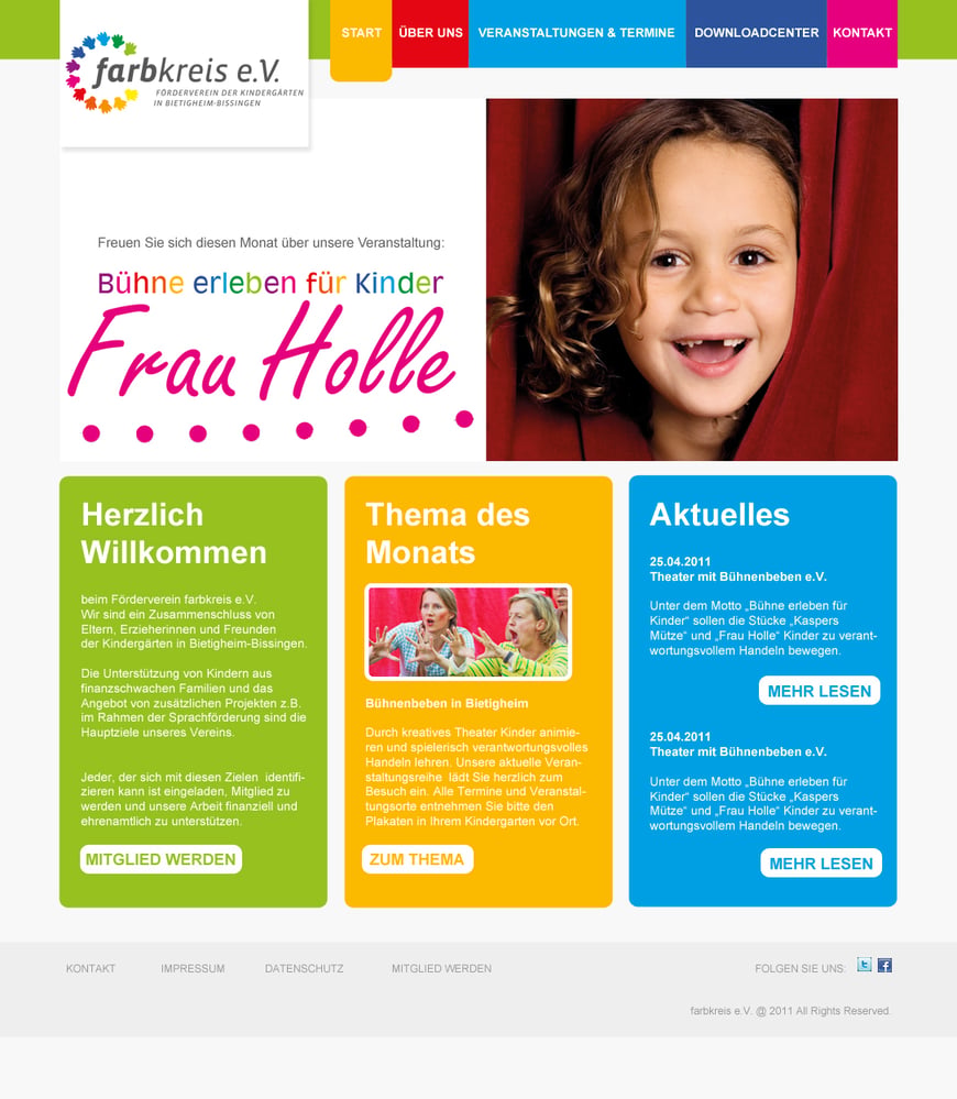 Website farbkreis e.V.