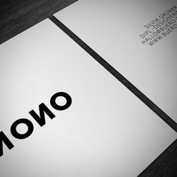 Firmenschild für Büro Mono.