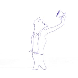 halb leer-halb voll