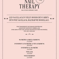 Flyer für einen Nagelsalon