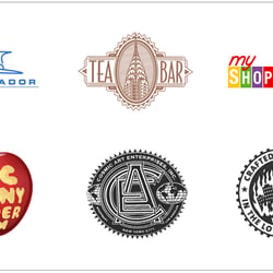 verschiedene Logos