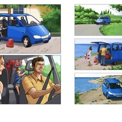 Storyboard 2 – Familienwagen