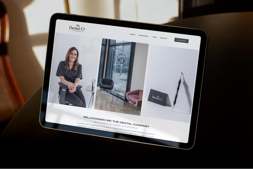 Webdesign für eine Zahnarztpraxis
