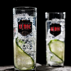 Longdrinkglas mit Golddruck