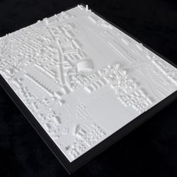 3D-gedrucktes Städtebaumodell