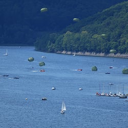 Fallschirmspringerübung am Edersee 28. Juni 2018