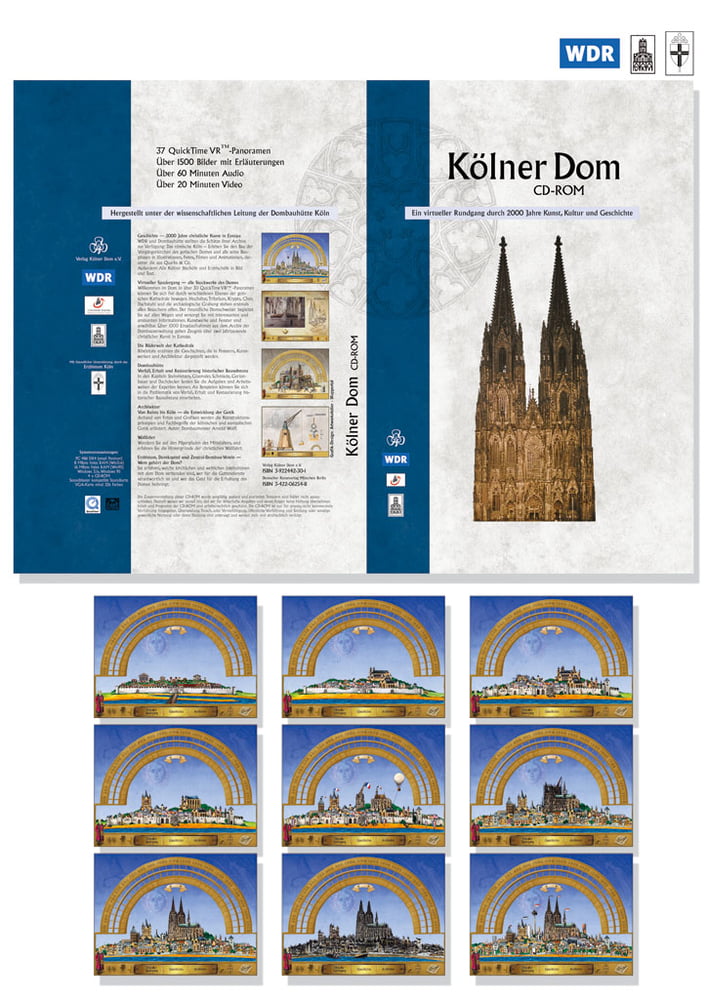 Grafik-Design/Illustration/Screen Design/Package Design-Kölner Dom DVD/CD