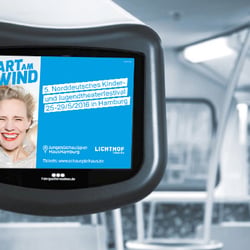 Fahrgast-TV in U-Bahn