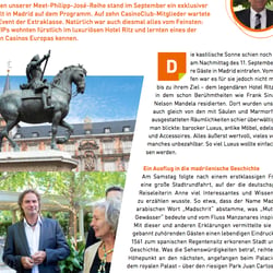 CasinoClub-Artikel für Kundenmagazin (Thema: Madrid), S. 1