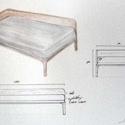 Rund Daybed Skizze