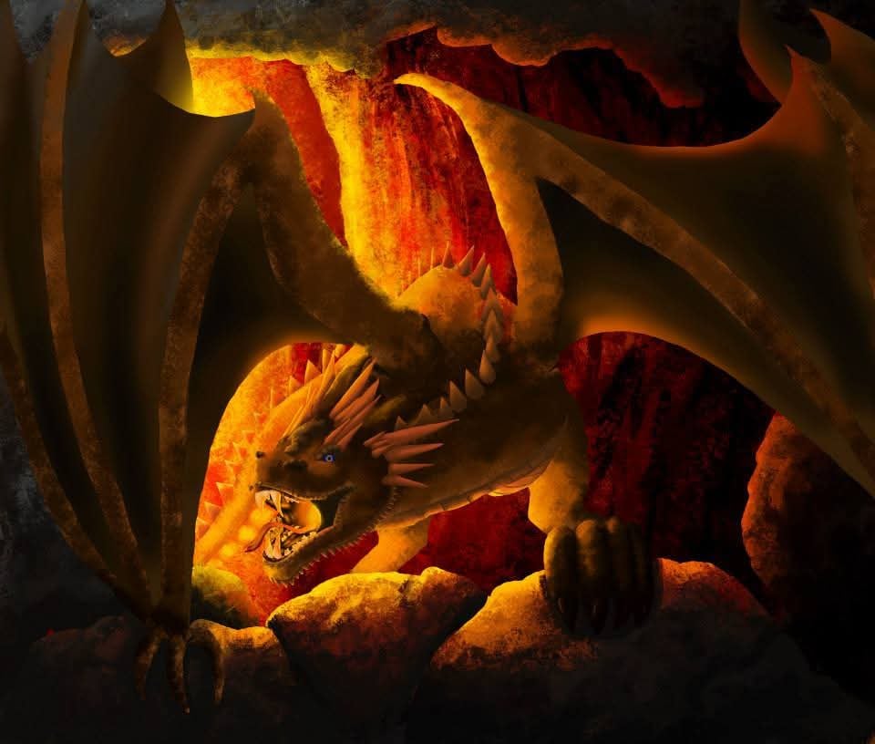 Drache (digitale Illustration)