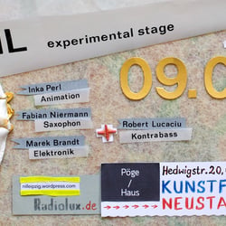 Flyer [Rückseite] für Konzert von RADIOLUX