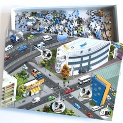 illustration für Puzzle als Messegiveaway