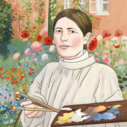 Illustration der Malerin Anna Ancher