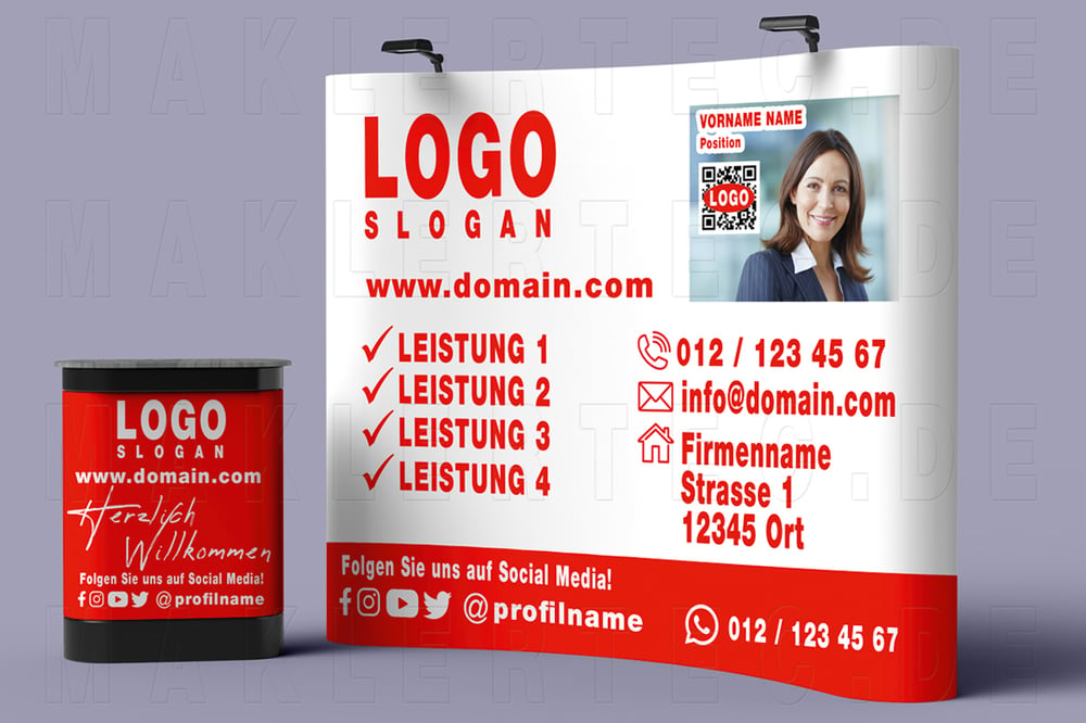 Werbewand Immobilienmakler
