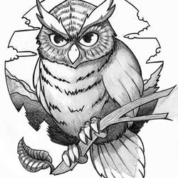 Illustration – Eule
