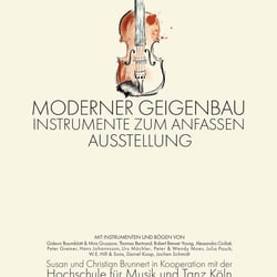 Plakat Geigenbau Ausstellung (Illustration und Gestaltung)