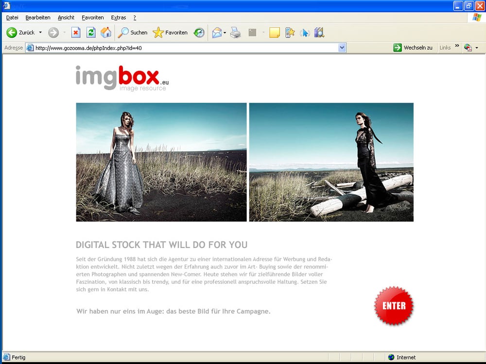 Screenshot Startseite