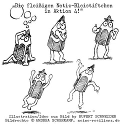 Die fleißigen Notiz-Bleistiftchen in Aktion 4
