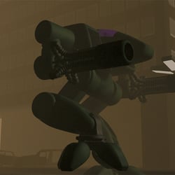 Animierter Mech