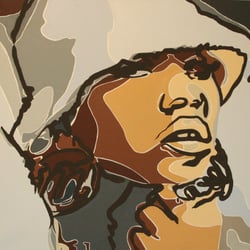 missy, acryl auf canvas, 100 × 100