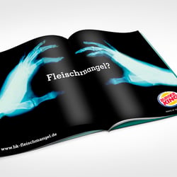 Klassik-Werbeanzeige Fastfood