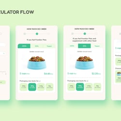 Petfood Calculator User Flow