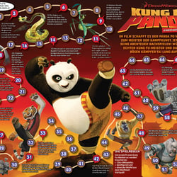 Dreamworks – Kung-Fu Panda / Doppelseitige Anzeige als Würfelspiel