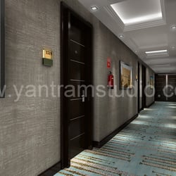 3D-Rendering Hotel Lobby