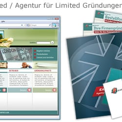 Easy Limited – Agentur für Limited Gründungen – Mappen, Visitenkarten, Briefbogen, Webseite