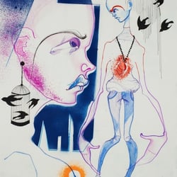 blue
