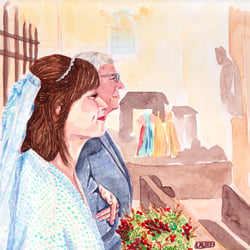 Walking down the aisle