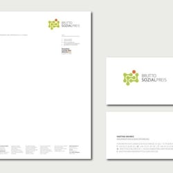 Logo und Geschäftsausstattung für den Bruttosozialpreis, Team 2009