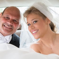 Braut und Brautvater