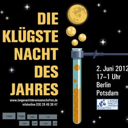 Posterentwurf Lange Nacht der Wissenschaften Berlin