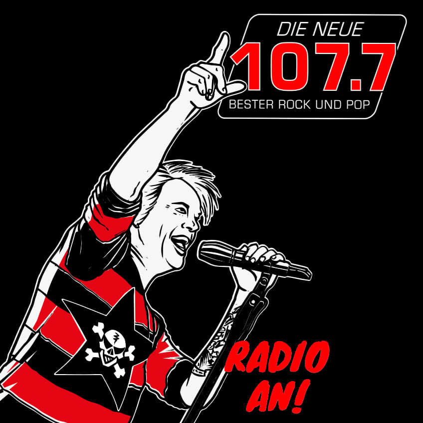 Key Visual für die Neue 107.7 – Campino