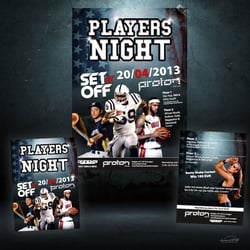 Konzeption und Gestaltung von Flyer & Plakat für das Event „Players Night“ des Eventteams Smittbrothers aus Stuttgart