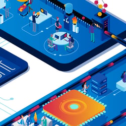 Infografik ‚Prozess eines Finanzunternehmens‘